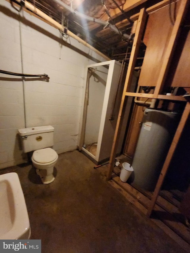 12114 Vale Smt, Frostburg, MD 21532 - unfinished below grade area featuring concrete block wall