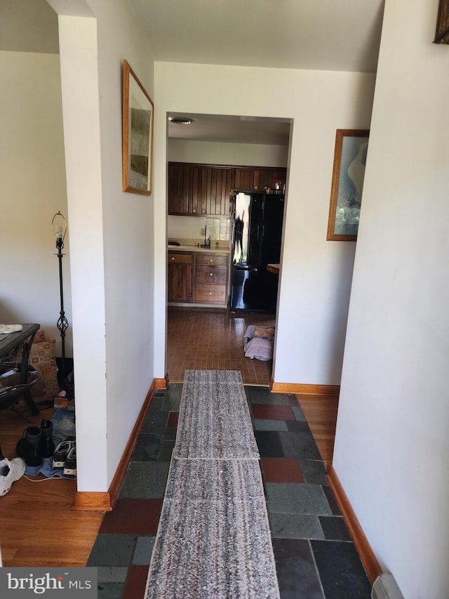 12114 Vale Smt, Frostburg, MD 21532 - hallway with stone finish flooring and baseboards