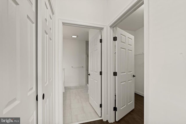 corridor with baseboards
