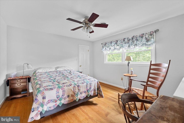 331 Ridge Ave, Winchester, VA 22601 - bedroom featuring light wood finished floors and ceiling fan