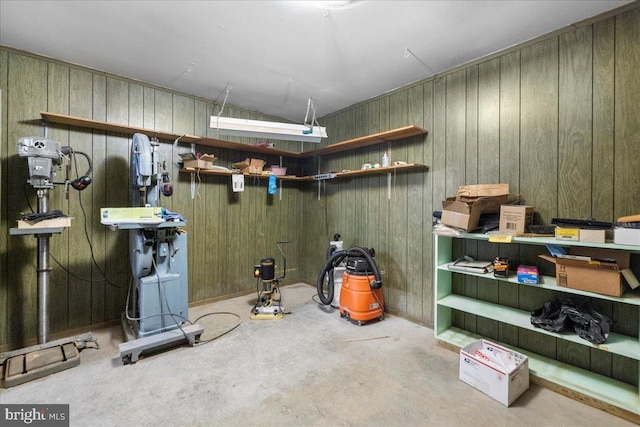 331 Ridge Ave, Winchester, VA 22601 - below grade area featuring wood walls