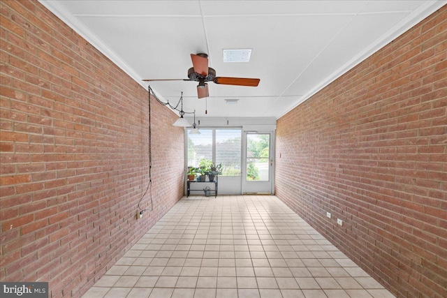 331 Ridge Ave, Winchester, VA 22601 - unfurnished sunroom with a ceiling fan
