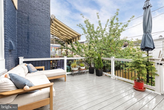 21 N Collington Ave N, Baltimore, MD 21231 - deck featuring an outdoor hangout area
