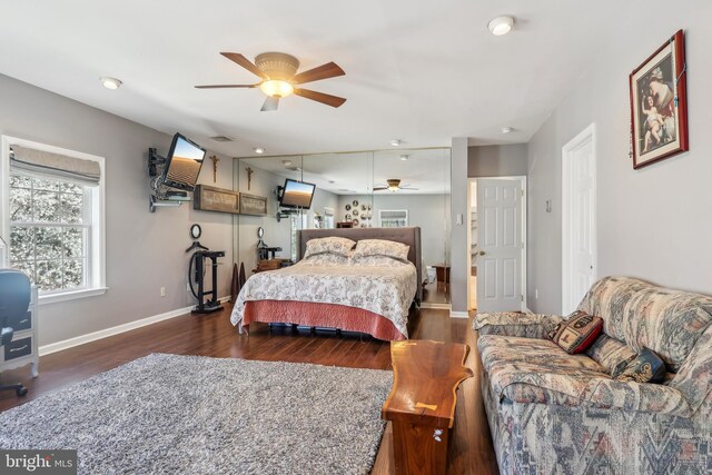6 Meirs Rd, Cream Ridge, NJ 08514 - bedroom featuring baseboards, recessed lighting, and wood finished floors