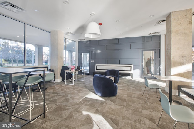 common area with visible vents