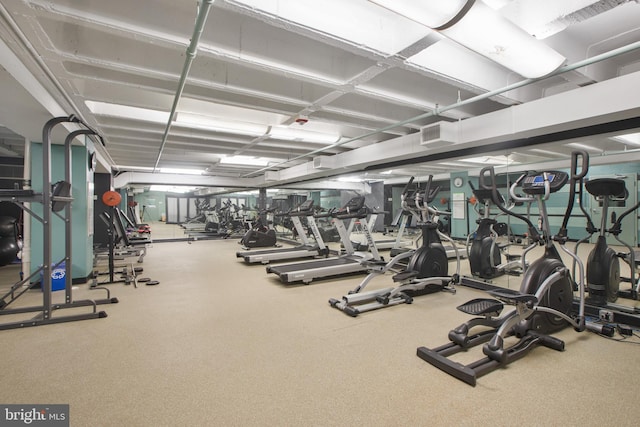 view of workout area