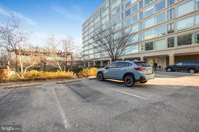 view of uncovered parking lot