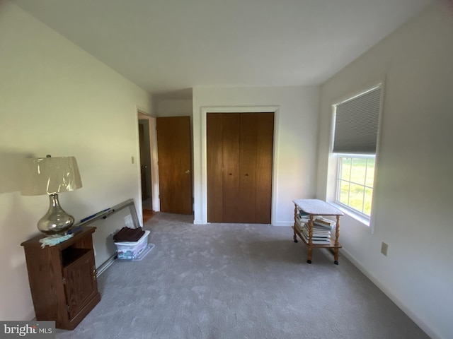 unfurnished bedroom with carpet flooring