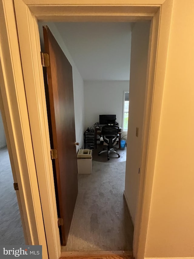corridor with carpet