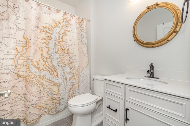 full bath with vanity and toilet
