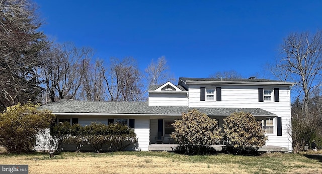 1500 Yardley Newtown Rd, Yardley, PA 19067 - traditional-style house with a shingled roof and a front lawn