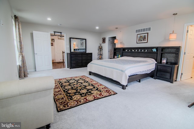 15 N Tompkins Sq, Downingtown, PA 19335 - bedroom with carpet flooring, recessed lighting, and visible vents