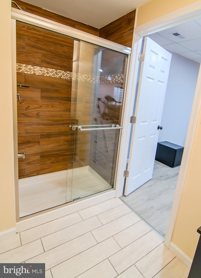 15 N Tompkins Sq, Downingtown, PA 19335 - full bath with a shower stall and visible vents