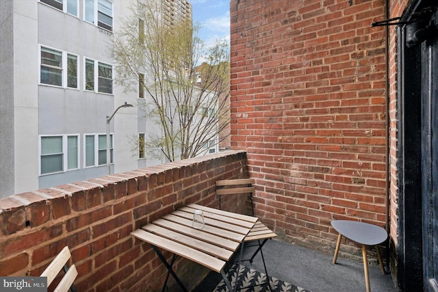view of balcony