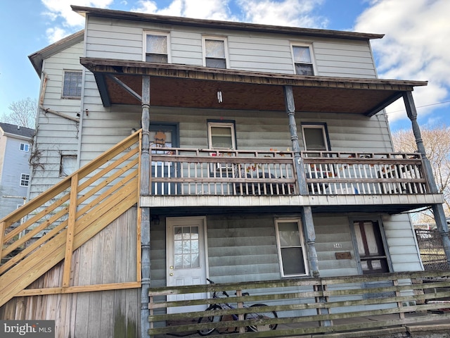 view of rear view of property