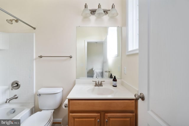 16647 Space More Cir, Woodbridge, VA 22191 - bathroom featuring vanity, toilet, connected bathroom, and shower / tub combination