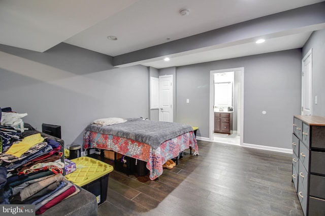 1634 Cape May Rd, Essex, MD 21221 - bedroom featuring recessed lighting, baseboards, and wood finished floors