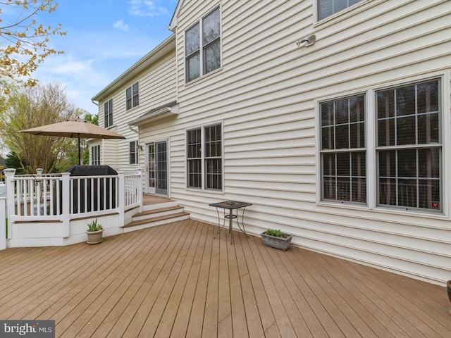 view of deck