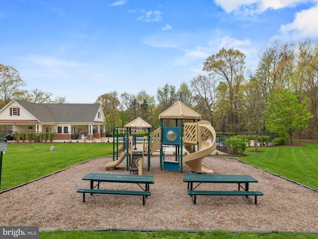 view of community playground