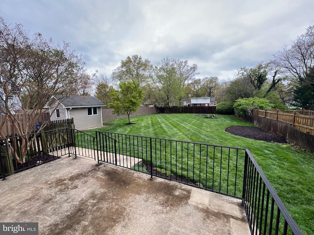 view of patio / terrace featuring a fenced backyard