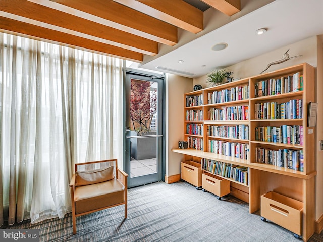 440 L St NW Unit 513, Washington, DC 20001 - living area with carpet and visible vents