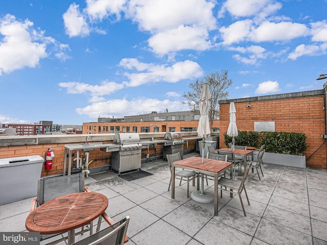 440 L St NW Unit 513, Washington, DC 20001 - view of patio / terrace with a grill and outdoor dining space