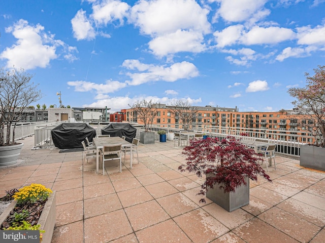 440 L St NW Unit 513, Washington, DC 20001 - view of patio featuring outdoor dining area and area for grilling