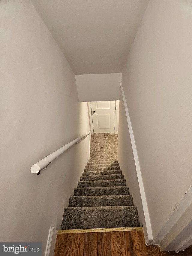 view of stairway