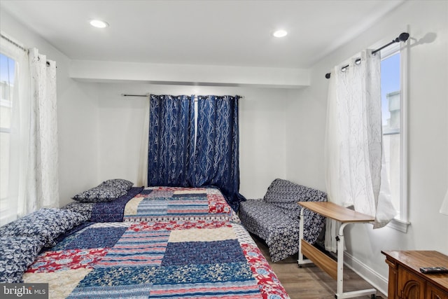 1557 N 9th St, Philadelphia, PA 19122 - bedroom featuring wood finished floors, baseboards, and recessed lighting