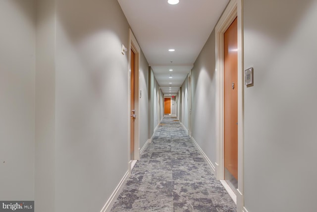 811 4th St NW Unit 608, Washington, DC 20001 - hallway featuring recessed lighting and baseboards