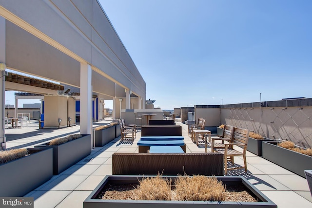 811 4th St NW Unit 608, Washington, DC 20001 - view of patio featuring an outdoor living space