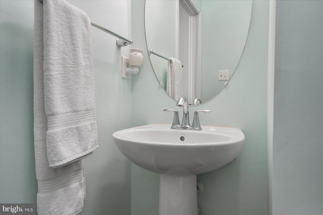bathroom with a sink