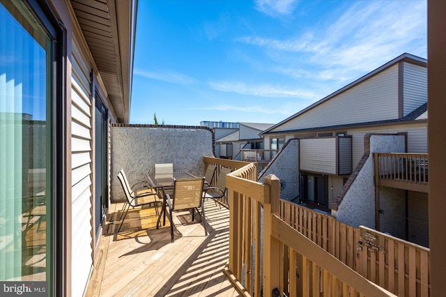 105 120th St Unit 111, Ocean City, MD 21842 - wooden deck with a residential view
