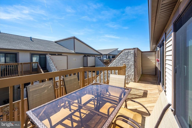 105 120th St Unit 111, Ocean City, MD 21842 - wooden terrace featuring outdoor dining area