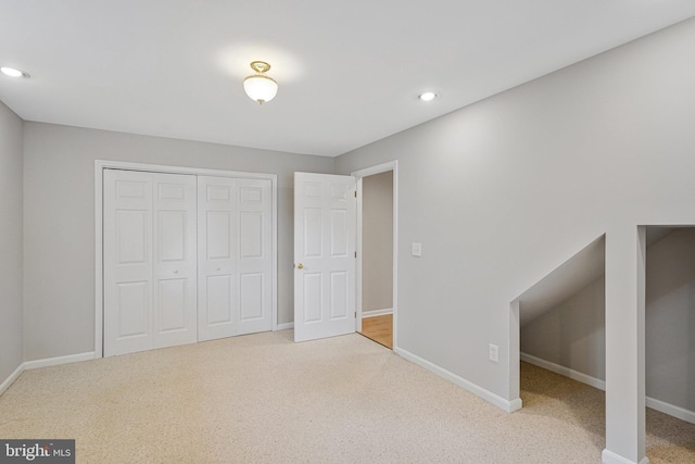 218 Foxborough Dr SW, Leesburg, VA 20175 - unfurnished bedroom with recessed lighting, baseboards, and carpet floors