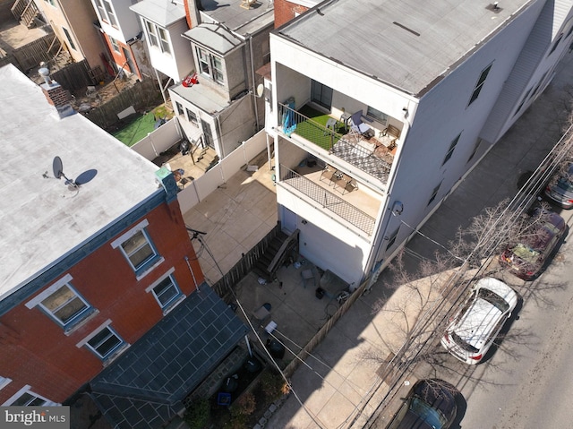 bird's eye view featuring a residential view
