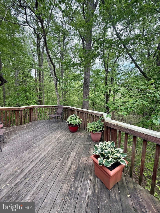 view of wooden terrace