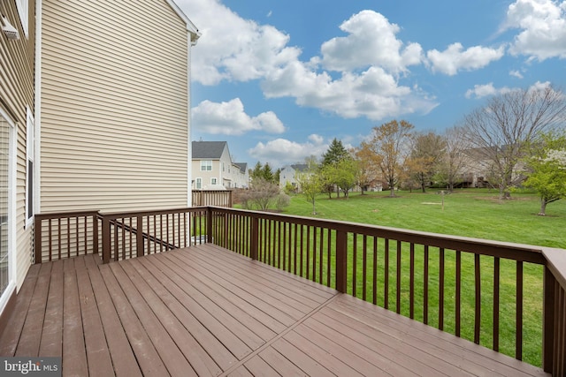 485 Lake George Cir, West Chester, PA 19382 - deck featuring a residential view and a lawn