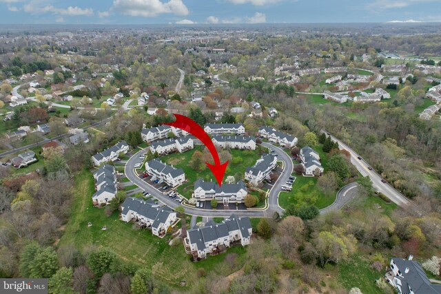 485 Lake George Cir, West Chester, PA 19382 - aerial view with a residential view