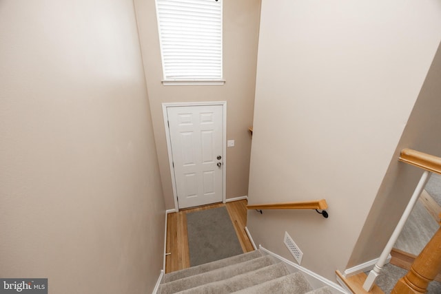 485 Lake George Cir, West Chester, PA 19382 - staircase with wood finished floors and baseboards
