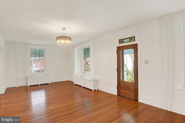 662 S Market St, Elizabethtown, PA 17022 - entryway featuring radiator, wood finished floors, and baseboards
