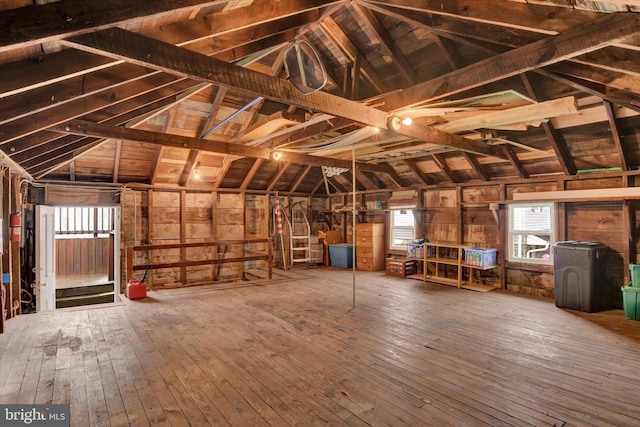 662 S Market St, Elizabethtown, PA 17022 - misc room featuring lofted ceiling and wood-type flooring
