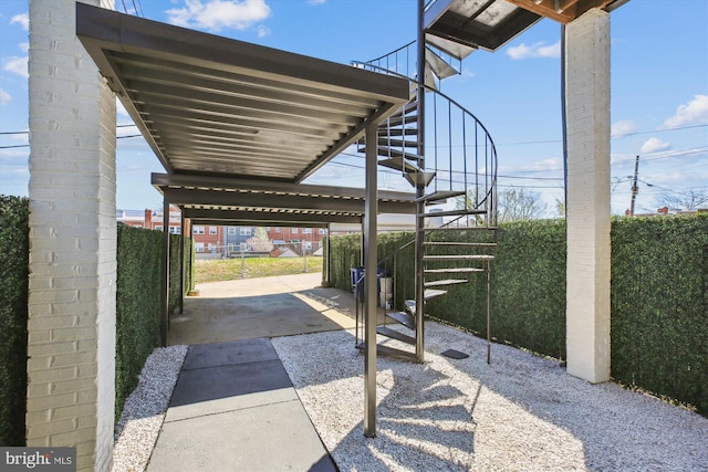 329 15th St NE, Washington, DC 20002 - view of patio / terrace featuring stairs