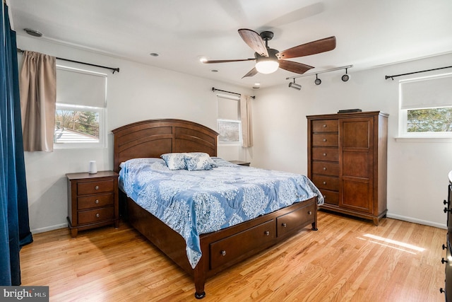 1057 Fitzwatertown Rd, Roslyn, PA 19001 - bedroom with light wood finished floors, multiple windows, and baseboards