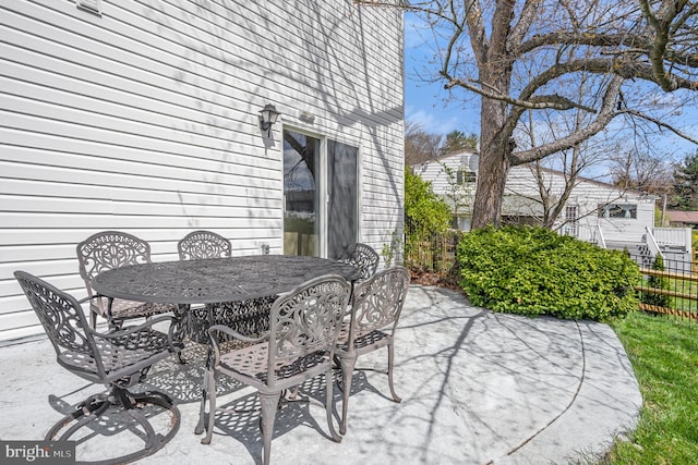 1057 Fitzwatertown Rd, Roslyn, PA 19001 - view of patio with fence and outdoor dining area