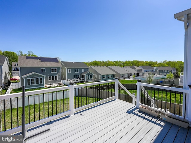 131 Boxelder Dr, Stafford, VA 22554 - deck with a residential view and a yard