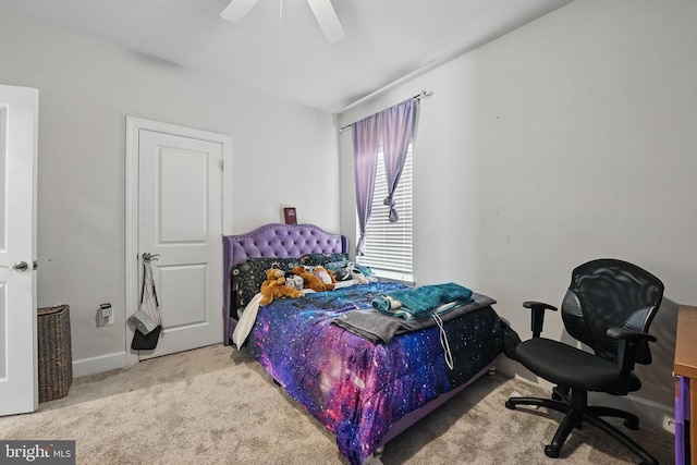 131 Boxelder Dr, Stafford, VA 22554 - bedroom featuring a ceiling fan, carpet flooring, and baseboards