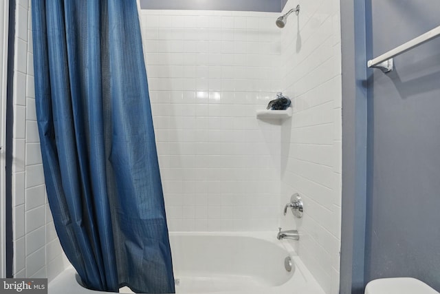 131 Boxelder Dr, Stafford, VA 22554 - bathroom with shower / tub combo with curtain and toilet