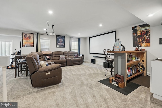 131 Boxelder Dr, Stafford, VA 22554 - carpeted living area with recessed lighting and baseboards