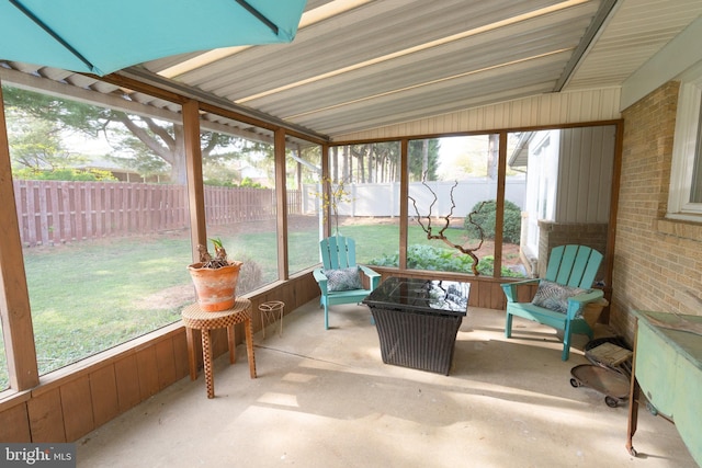 view of sunroom / solarium